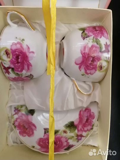 Набор чайной пары новый. Объем 0,25 мл