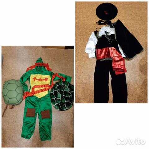Костюмы Черепашки Ниндзя и Зорро