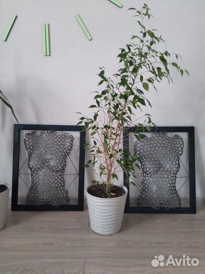 Статуя девушка.Панно из металла лофт