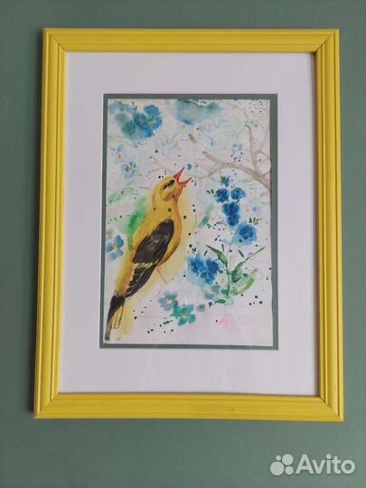 Картина акварель цветы