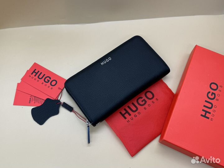 Кожаный кошелёк мужской Hugo Boss