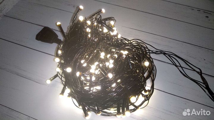 Гирлянда 20 метров уличная светодиодная