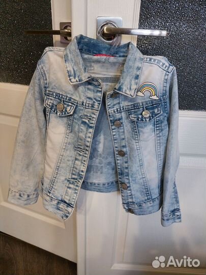 Джинсовая куртка для девочки 110