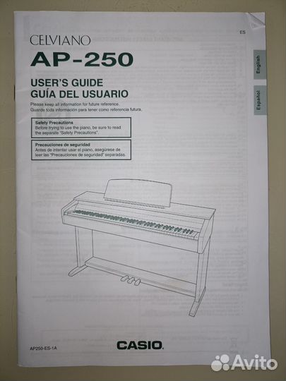 Цифровое пианино casio celviano AP-250