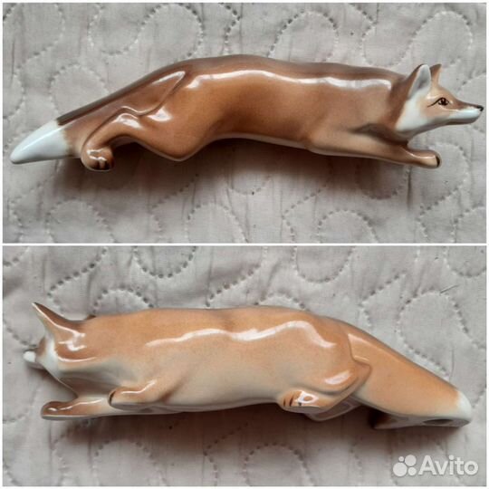 Ифз Фарфоровая статуэтка Лиса крадущаяся
