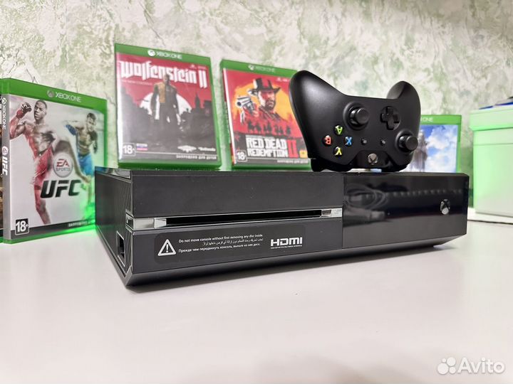 Xbox One + 947 игр (обмен, гарантия)