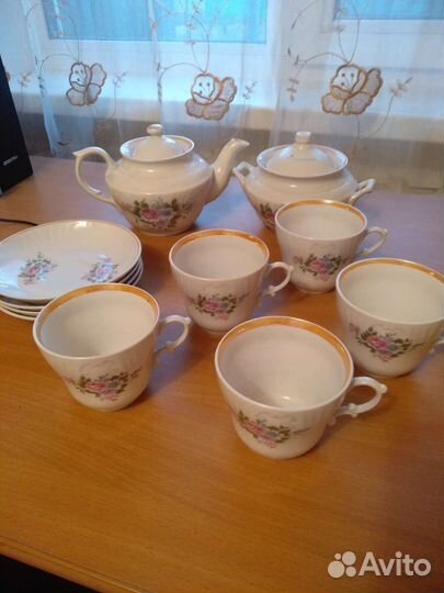 Чайный сервиз СССР, хрусталь, наборы посуды