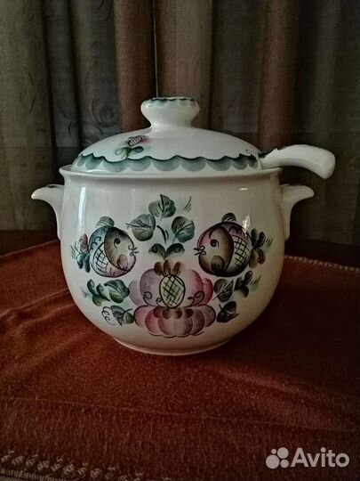 Супница/ваза для ухи, винтаж, посуда СССР