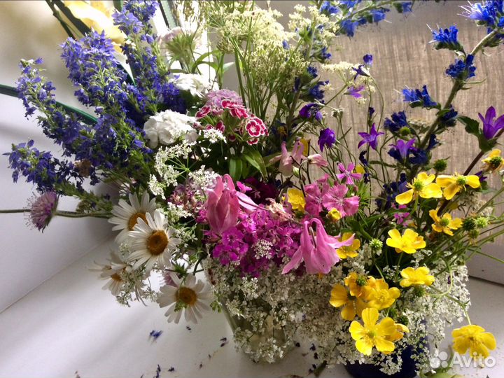 Картина маслом с цветами Красота полей