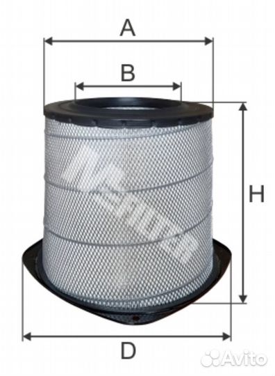 Фильтр воздушный Volvo FH12 крышка с болтами A511