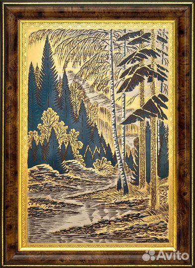 Гравюра «Безымянный ручей» Златоуст