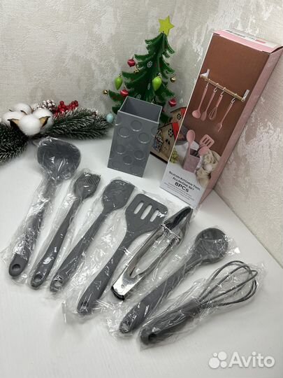 Набор кухонных принадлежностей из силикона новый