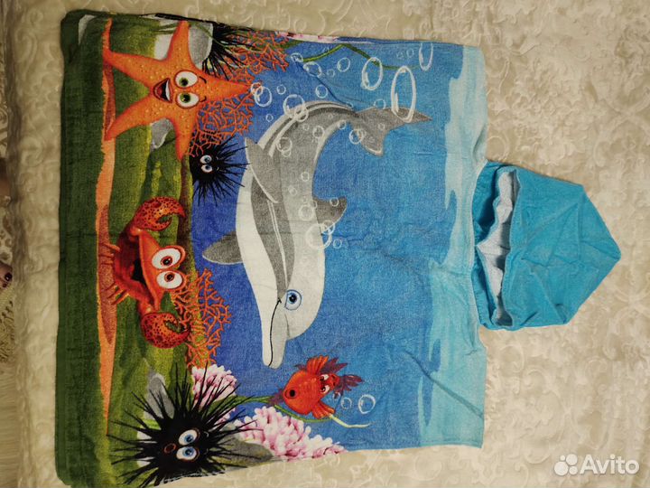 Полотенце пончо детское