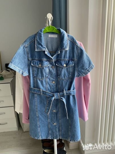 Джинсовое платье zara