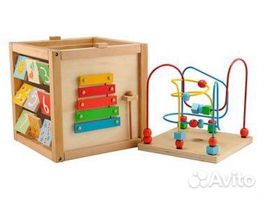 Деревянный развивающий куб от ELC