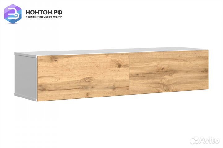 Тв-тумба somero белый / дуб вотан