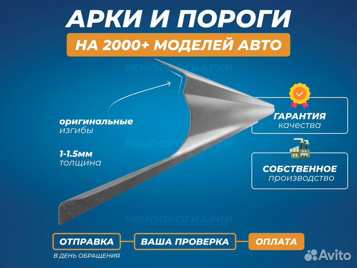 Daewoo Nexia пороги ремонтные кузовные