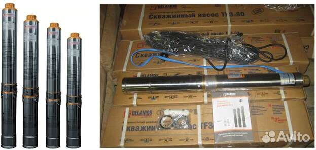 Насос Belamos TF3-80 Скважинный напор 80 метров