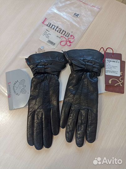 Перчатки новые Lantana р.6,5 кожаные