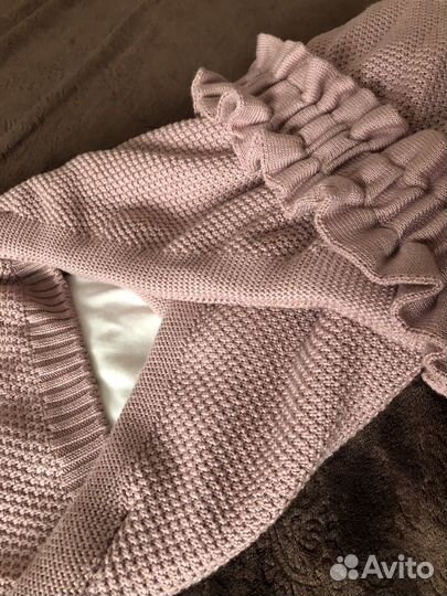 Конверт плед на выписку для девочки