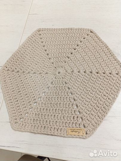 Салфетки сервировочные вязаные ручная работа 6 шт