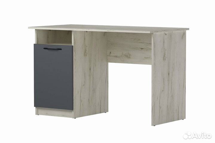 Стол компьютерный пкс-12 дуб крафт белый/антрацит