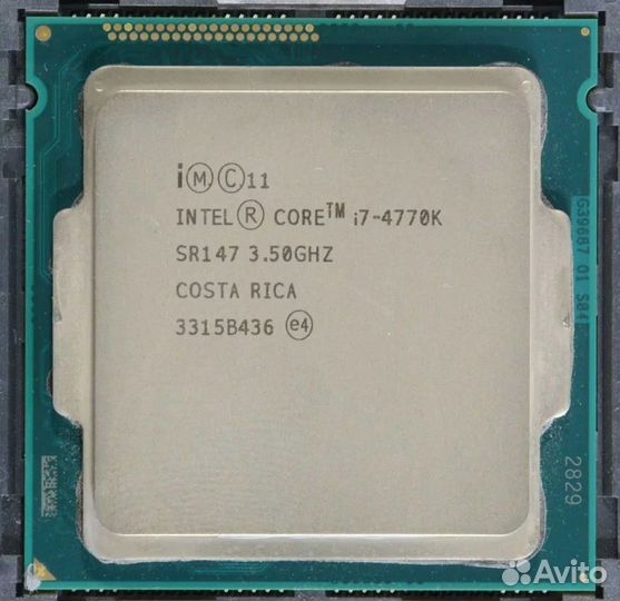 Процессор Intel core i7 3770, 4770, 4770k, 4790