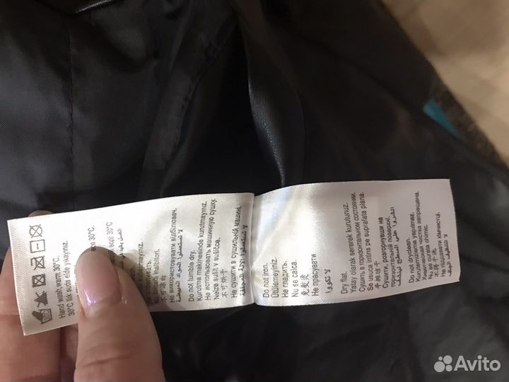 Кожаный плащ мужской