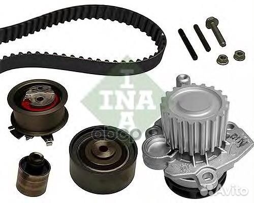 Ремень грм 141x30 + 3 ролика+помпа 530040530 Ina