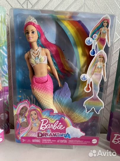 Barbie русалка меняющая цвет в воде