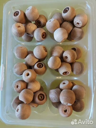 Бусины деревянные 2 см, для творчества, 100 шт