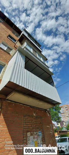 Расширение балконов Остекление балкона