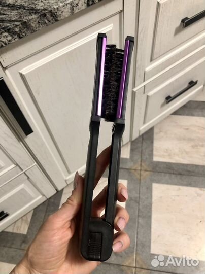 Расческа-выпрямитель, натуральная щетина