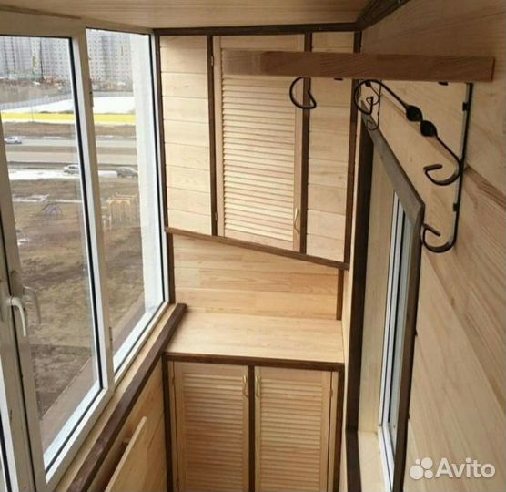 Утепление балконов, обшивка и остекление в Казани