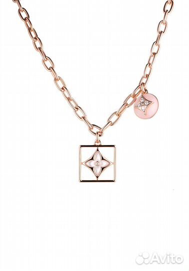 Колье LouisVuitton B Blossom Monogram Flower Pink