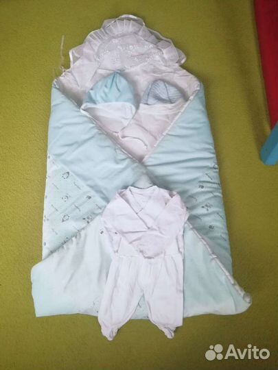 Конверт на выписку для мальчика и комплект од