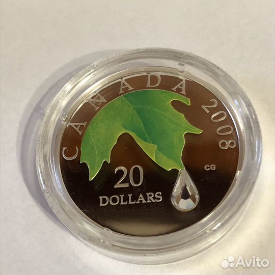 Монета 20 dollars Canada 2008