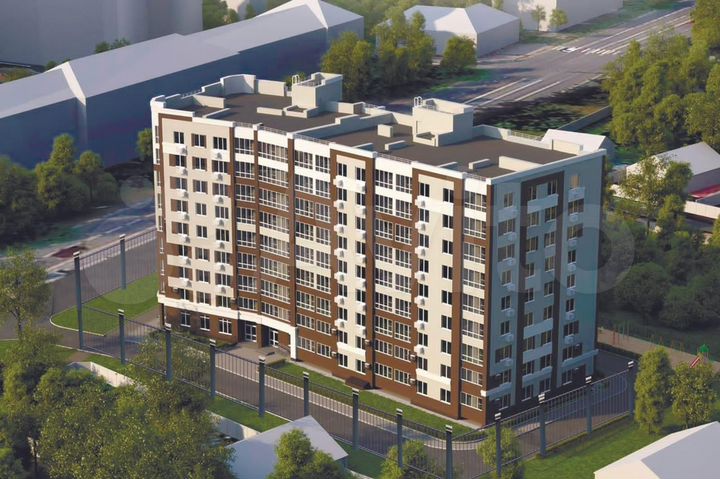 2-к. квартира, 66,6 м², 6/9 эт.