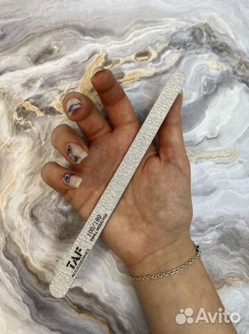 Пилка для ногтей узкая овал