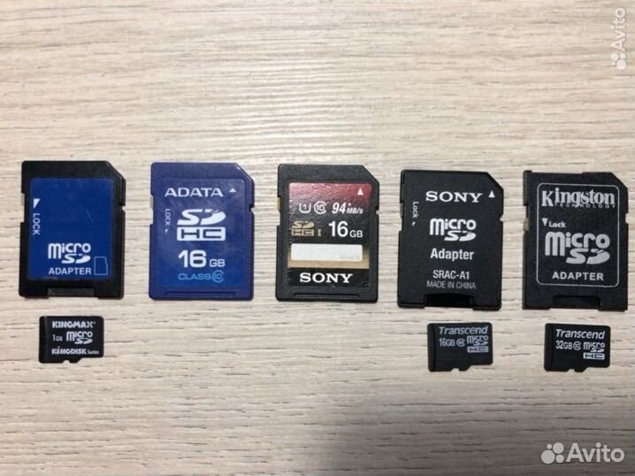 Карта памяти MicroSD + адаптер