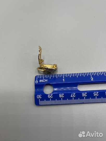 Винтажные Серьги клипсы Mimi di N голова льва