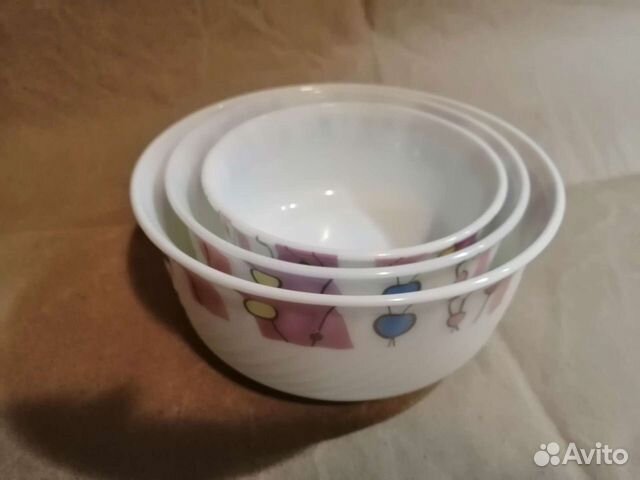 Миски стеклокерамика 3 шт