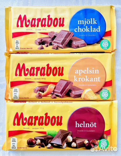 Шоколад Marabou Марабу 200гр Швеция