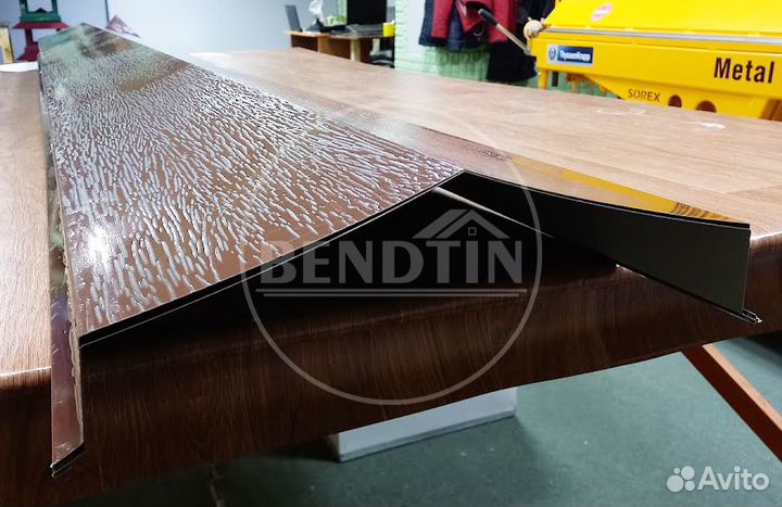 Гибка парапетов, колпаков на забор