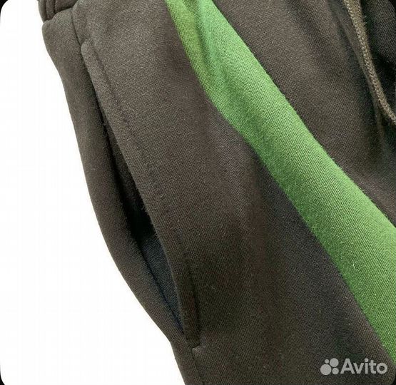 Штаны Corteiz 25 черные с белым