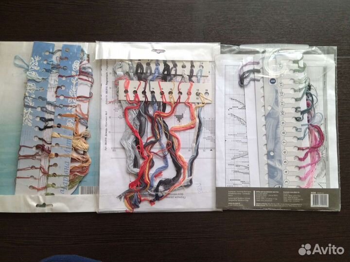 Остатки наборов для вышивания