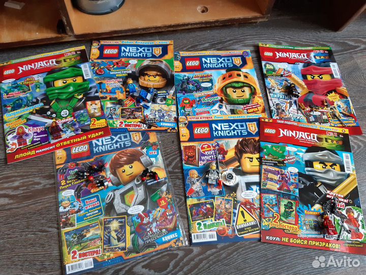 Журналы lego с фигурками 5шт