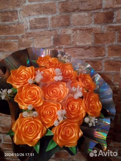 Изготовление цветы из ткани на заказ