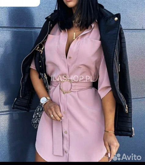 Платье-рубашка 42