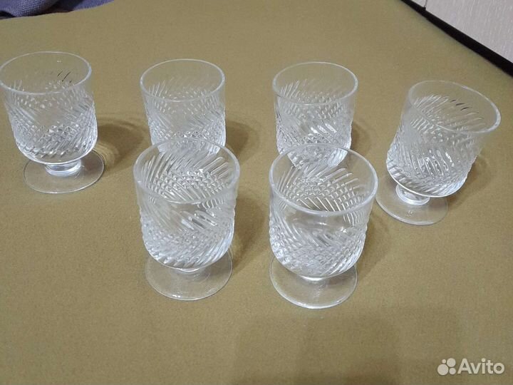 Фужеры рюмки хрусталь